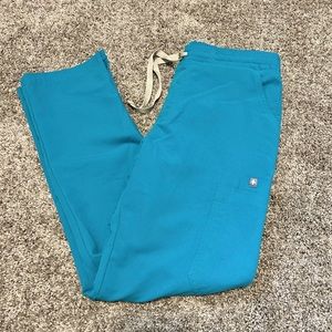 EUC figs teal scrub pants size S-P